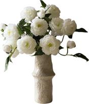 Botane Dirbtinių gėlių puokštė Botane, bijūnai, 72 cm, balta