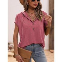Blusas 2026 Summer Casual Clothes High Quality Cotton Shirt Women Tops Short Sleeve Blouse Chic Top  Blouse 28309 S oriono spalva