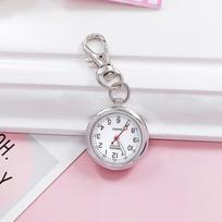 1pc keychain hanging watch, nurse watch, pocket toilet watch, student exam table, pocket watch, simple design sidabras