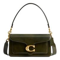 COACH Tabby 26 prekės ženklo logotipas klasikinė karvės odos peties crossbody rankinė vidutinio dydžio moteriška alyvuogių žalia žalia