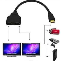 HDMI Kabelis 1080P HDMI Skirstytuvas Kabelis Prievadas Kištukas į 2 Lizdus 1 į 2 Išeinančius Skirstytuvas
