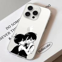 Omori Sunny And Mewo Phone Case For IPhone 17 16 15 11 14 12 13 16 Pro Max X XR XS Max Plus Clear Soft Cover iPhone11