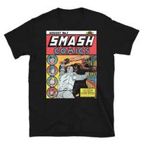 Smash Comics No August 1939 Black Unisex T-Shirt S įvairiaspalvis