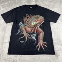 Vintage 90s St Thomas Iguana Nature Lizard AOP Unisex T-shirt S įvairiaspalvis