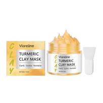 Limited time!!Viareline Turmeric Brightening Mud Mask - Cleanses Pores, Hydrates, Firms, And Moisturizes Skin, Apply-On Face Mask