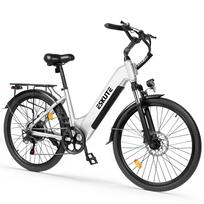 ESKUTE C202 Elektrinis miesto dviratis, 250W variklis, 48V 17.5Ah nuimama baterija balta