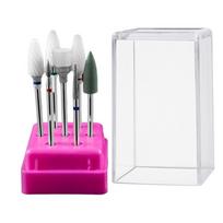 Electric Grinder Head Nail Milling Cutters Set Grinding Head Sander Tool Ceramic Nail Drill Bit #2