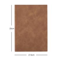 B5/18K Business Creative Simple Soft Leather Sheep Bambi Notebook Horizontal Notebook (Brown,B5) ruda