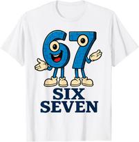 Six Seven Funny Italian Brainrot Gaming Meme T-Shirt S įvairiaspalvis