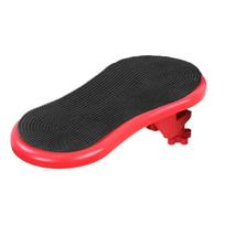 Attachable Desk Armrest Pad Adjustable Portable Computer Table Arm Support Rotatable Mouse Pads Arm Wrist Rests Office Accessory raudona