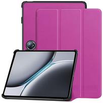 For OnePlus protective case pad 2 leather case tri-fold full cover 24 back shell 12.1 For OPPO Pad Air 22 violetinė