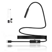 6 LED Lights Borescope Camera Adjustable Brightness Mini Endoscope  PC Connection 7mm 1m juoda