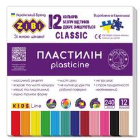 Plastilinas Zibi 1.ZB6233. 12 spalvų