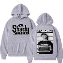 Rapper Eminem men's double-sided printed hoodie Vintage Hip Hop Casual hoodie Fashion hoodie Streetwear S