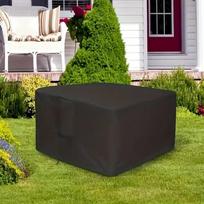 Waterproof Square Fire Pit Cover with Drawstring Closure - Durable 210T Polyester - For Outdoor BBQs, Camping & Picnics 40x40x40cm