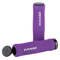 Bike Handle Bar Cover Anti-Slip Soft Bicycle Handlebar Cover Shockproof Comfortable Handle Cover Bicycle Accessories violetinė