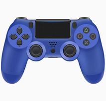 Blue DualShock 4 wireless controller