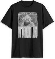 STAR WARS Men's Big & Tall Words of Wisdom T-Shirt S juoda