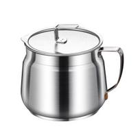 Bacon Grease Container with Strainer And Lid 1.5/2L Stainless Steel Container for Frying Oil Storage Pot Fat Storage Easy-Grip Handle 1.5 Liter ordinary