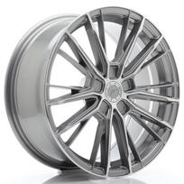 JR Wheels JR52 18x8 ET20-45 5H BLANK Titanium Machined Face