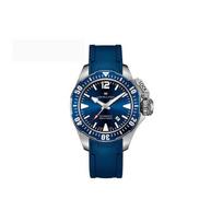 Hamilton Khaki Navy serijos automatinis mechaninis laikrodis 300 metrų atsparumo vandeniui 42 mm mėlynas ciferblatas nerūdijančio plieno korpusas guminis dirželis H77705345 Regular Watch Box,Blue Dial Tapes