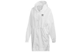 Adidas Originals striukės moteriškos baltos su gobtuvu vidutinio ilgio instruktoriaus ED4760 38