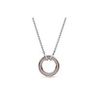 Pandora apvalus pakabukas Karoliai Unisex karoliai Sidabriniai 382772C01-50 Box gray