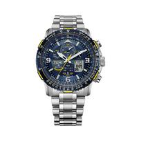 Citizen Promaster serija Blue Angel II Eco-Drive Sportiniai Aviaijos Komandierius Saulės Kvarciniai Vyriški laikrodžiai JY8078-52L Regular Watch Box,Blue Dial