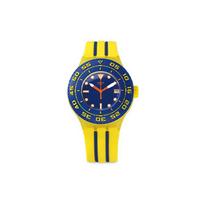 Swatch Kvarcinis Mechanizmas Profesionali Nardymo Laikrodis 44mm Mėlynas Ciferblatas Plastikinis Korpusas Silikoninė Apyrankė Moteriški laikrodžiai SUUJ400 Blue Yellow blue