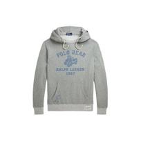 Polo Ralph Lauren Ss24 Letter Logo Bear Pattern Hooded Long Sleeve Sweatshirt Men sweatshirt Light-Gray MNPOKNI16823539-020 L