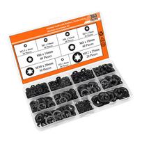 360Pcs Internal Tooth Star Lock Washers 2/2.5/3/4/5/6/8/10/12mm Quick Speed Locking Washers Retaining Clips Fasteners 1