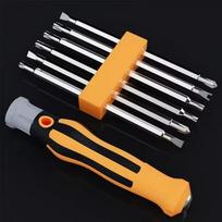 12 New In 1 Magnetic Screwdriver Set Precision Cross  Flathead Bit Set Multifunctional Handheld Repair Tool Kit For Home