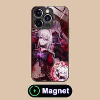 HSR Thelema Glass MagSafe Mobile Phone Case for iPhone 17 16 15 14 13 12 11 Air Pro Max Plus Mini Colorful Cover iPhone 11 Pro Max