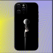 Ball Golf Course Phone Case For iPhone 16,15,14,13,12,11,Pro,X,XS,Max,XR,Plus,Mini Soft Black Cover iPhone14