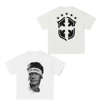 Cristiano Ronaldo Neymar Lionel Messi Football Superstar Portrait Printed Tee Unisex Women Cotton Loose Casual Short Sleeve T Shirt S