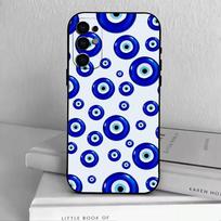 B-Blue E-Eyes  Phone Case For Samsung S25,S24,S21,S22,S23,S30,Ultra,S20,Plus,Fe,Lite,Note,10,Black Cover Samsung S24fe