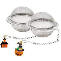 2PCS Stainless Steel Butterfly Bee Chain Tea Infuser Fine Mesh with Decorative Pendant Tea Strainer Rust-proof Tea Filter Ball