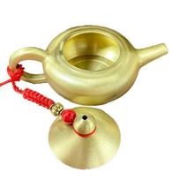 Exquisite Creative Mini Brass Teapot Copper Traditional Brass Teapot Handheld Portable Tea Kettle Miniature Room Decor
