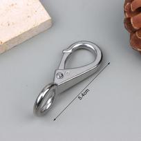 Spring Loaded Stainless Steel 304 Snap Hook Rigid Carabiner Fixed Eye Clip Rust Resistant for Boating Fishing
