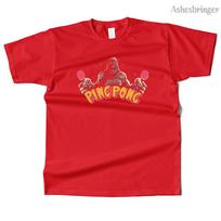 Unisexs Cotton Ping-Pong Kaiju Graphic Funny T Shirt Street Casual Style Tee for Unisex and Women M