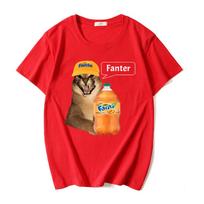 Demotivational Big Floppa Cat Meme Fanter Tshirt for Unisex Women  Funny Cotton Short Sleeve Tshirts 2023 Cartoon Oversized T Shirt S