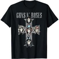 Guns N' Roses Official Vintage Cross T-Shirt S įvairiaspalvis