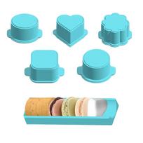 6pcs Cake Pop Mold Set 3D Printed Cake Lollipop Cutter And Push Rod Oval Baking Molds With Tray Food Grade Heart Shapes China Mainland