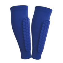 Soccer Shin Guards for Youth with Honeycomb Calf Compression Sleeve And Adults Pads Sports Protective XL mėlyna