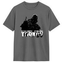 Escape from Tarkov Game Logo T Shirt Summer  Cotton T-Shirts For Men Hipster Casual Tshirt Short-Sleeve Y2K Funny Tops S įvairiaspalvis