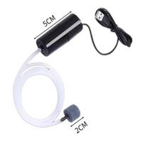 Silent USB Aquarium Air Pump - Ultra-Quiet Oxygen Pump with Air Stone & Tube for Fish Tank, Pure Copper Motor Long-Life Design