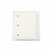 Portable Mini Handbook Glitter Notebook Pages Transparent Binder Notebook Cover Card Organizer 3 Hole Binder Clip Photo album