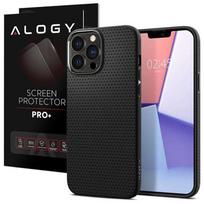 Etui Obudowa Spigen Liquid Air Do Apple Iphone 13 Pro Matte Black + Szkło