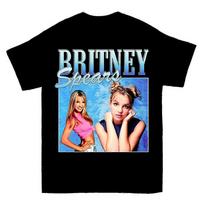 Singer Britney Spears 90s T-shirt Men and Women Summer Cotton Y2K Clothing Vintage Fashion Short Sleeved Top Streetwear Unisex S įvairiaspalvis