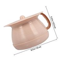 1Pcs Multi Use Portable Urinal Pan PP Plastic Night Spittoon for Home Hospital Travel Lightweight Easy Carry Bedpan Urine rožinė